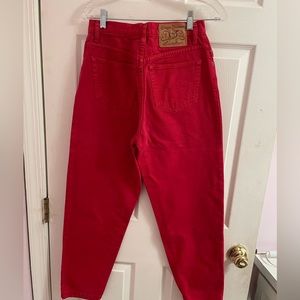 Pepe London Pink/Red Mom Jeans